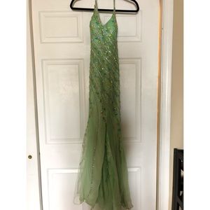 Lime Green Size 6 Mermaid Prom Dress
